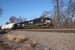NS 4194 and 4710 with a stack train
